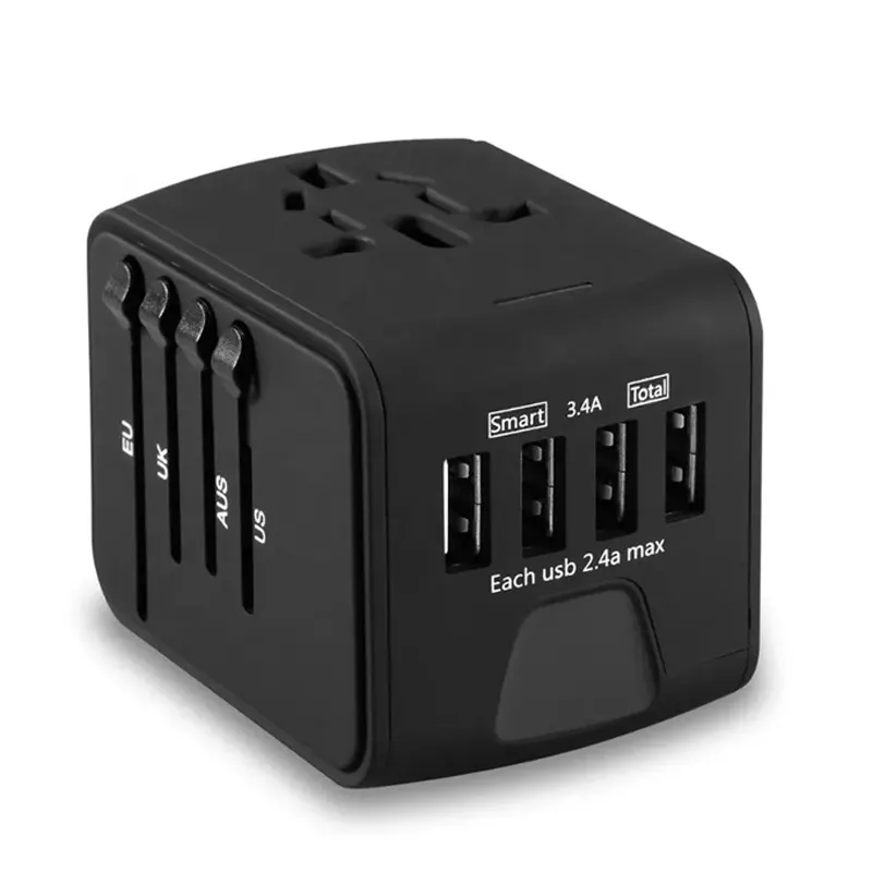 Adaptador de viaje Usb de 20w Pd, adaptador de pared, multienchufe, Universal