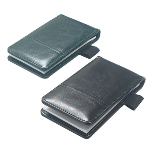 Personal isierte Top-Qualität Custom ized Small Pocket Leder Tagebuch Tagebücher Notebook Mit Taschen rechner Set Stift tasche - Product Image 6