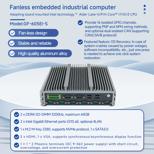 11th Generation Core I5 Industrial Embedded <strong>Computer</strong> Dual LAN 6*USB 6 RS232 RS422 RS485 Fanless Mini <strong>Computer</strong> - Product Image 2