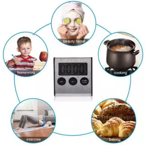 Timer da cucina digitale per il conto alla rovescia e fino con supporto sul retro Timer da studio per uso domestico per bambini - Product Image 5