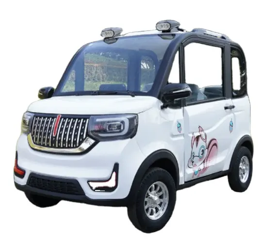 China's cheapest mini cute pure electric new energy adult four-seater car, Small red flag Low speed model, new special desi