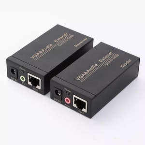 Hot Sale 300M VGA Extender to <strong>UTP</strong> Transmitter Sender Over Cat5/6 RJ45 Cable VGA Extender up to 300m with 3.5mm Audio Jack <strong>Input</strong> - Product Image 3