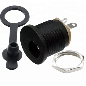 DC-022 <strong>5</strong>.5x2.1mm DC Power <strong>Jack</strong> Socket w Waterproof Cover - Product Image 1