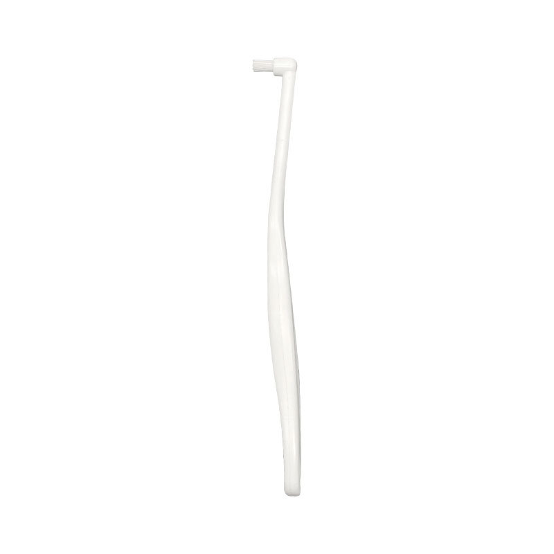 White small flat head toothbrush