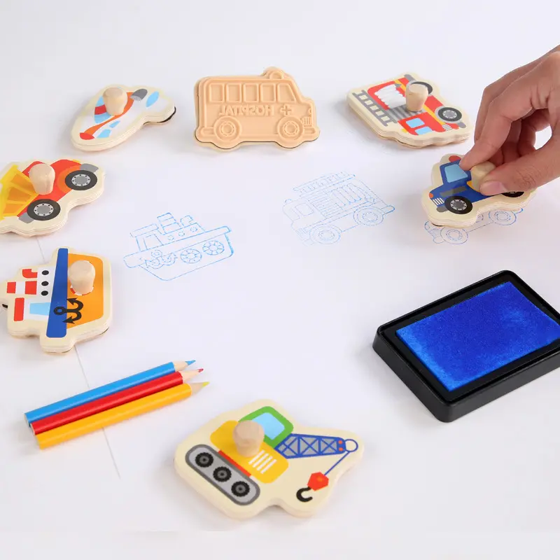 Creativo per bambini Multifunzionale Animale Traffico di Corrispondenza Puzzle Per Bambini di Pittura Giocattoli Educativi Genitore-Gioco per bambini Giocattoli