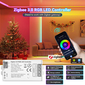 Беспроводной пульт дистанционного управления Tuya Zigbee RGB Led Strip контроллер Поддержка музыкального ритма - Product Image 2