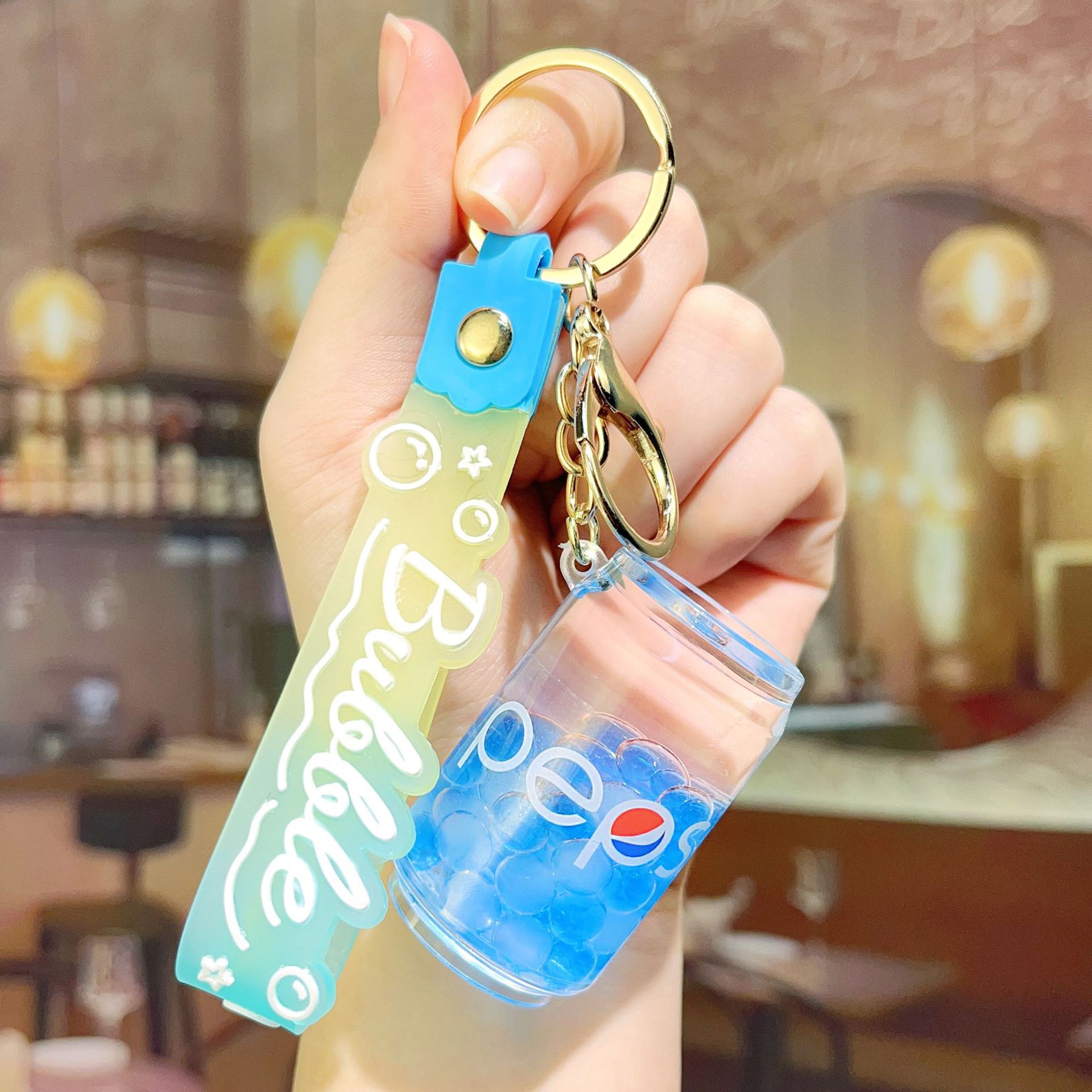 Soda bottle-blue