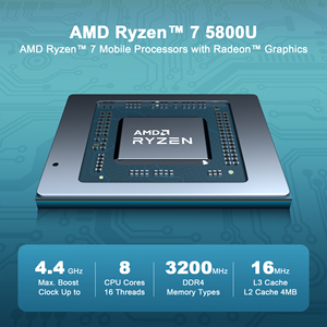 Custom Brand <strong>Computer</strong> 6C 12T Ascosk U58 Windows Mini PC <strong>AMD</strong> <strong>Processor</strong> Ryzen 7 5800U Pre Built Gaming MiniPC - Product Image 5