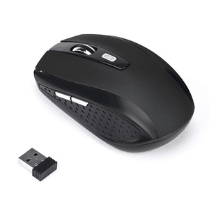 Smerigliato 2.4GHz 6 pulsanti Mouse Wireless ricevitore USB Pro Gamer per PC Laptop Computer Desktop Mouse ottico Wireless - Product Image 1