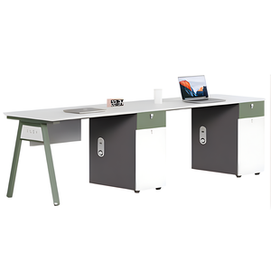 Morden Staff Office Workstation Work Station Escritorios para tabiques de habitaciones con cajones Mesa blanca Muebles de diseño de cubículo - Product Image 1