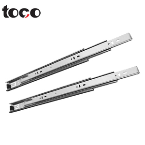 Deslizante de cajón de riel de guía de rodamiento de bolas de extensión completa, ancho 3, tobogán de cajón de muebles de canal telescópico de pista plegable - Product Image 2