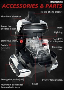2025 2M2 TANK 2 Pro CNC Máquina cortadora de llaves Agregar llaves de casa Mul-T-lock, hoyuelo, llaves multipunto con aplicación móvil de carcasa protectora - Product Image 6
