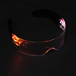 Cosplay LED Light up kính phát sáng trong bóng tối Nguồn cung cấp bên ánh sáng lên kính mặt trời <span class=keywords><strong>2025</strong></span> Shades màn trập cho người lớn - Product Image 1