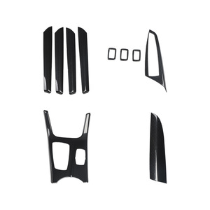 9pcs BM W11-16 X3X4 F25F26 Carbon Fiber Patch Source Factory Interior Modified Shift Frame Center Control Door Armrest - Product Image 5