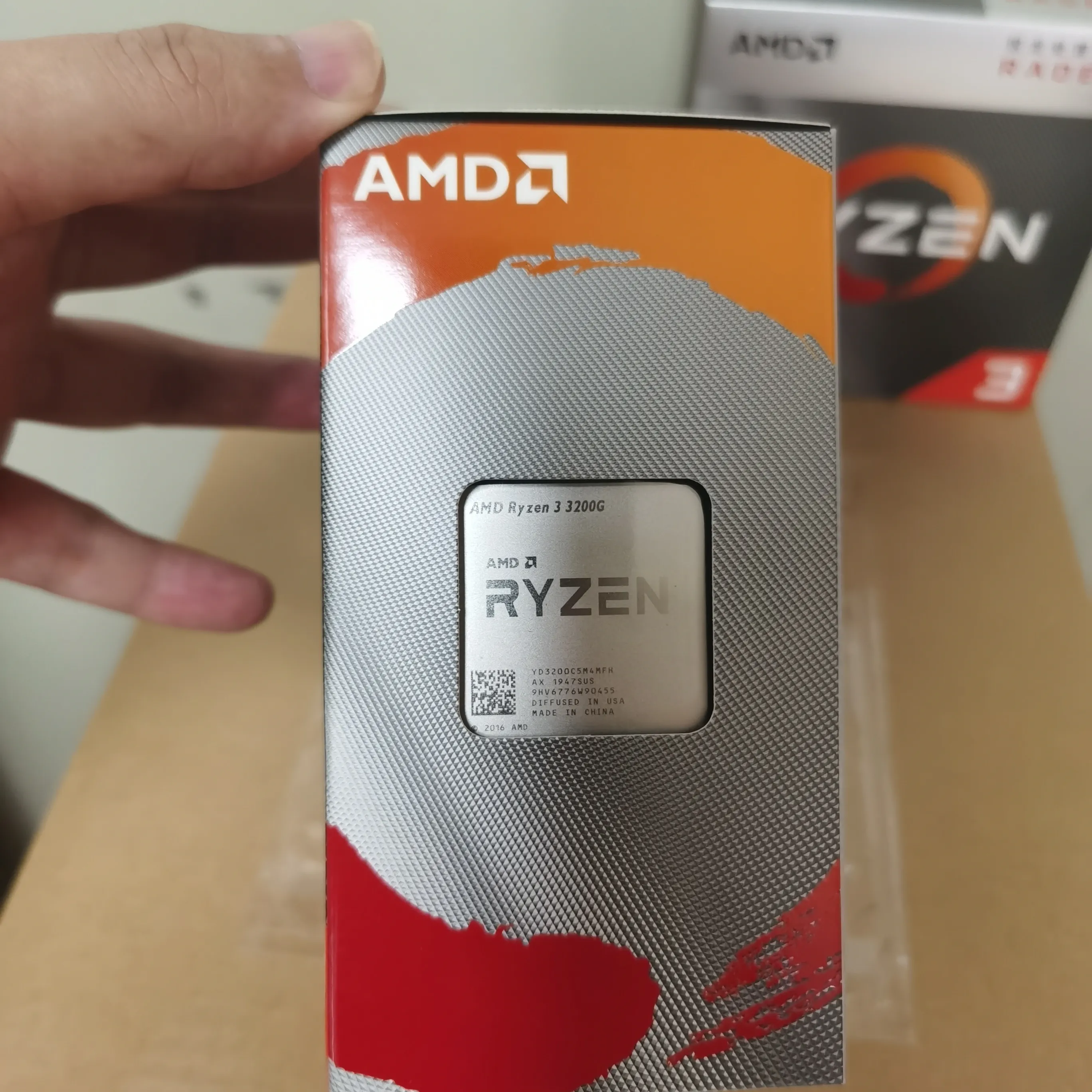 โปรเซสเซอร์ AMD Ry3 3200G CPU Am 4, 4*3500 MHz