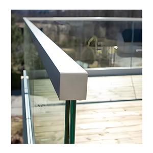 Unsichtbarer Glaszaun Border less Bottom Groove Prozess Indoor Outdoor Explosions geschützter Sicherheits zaun Balkon Treppe Villa Krankenhaus