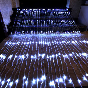 Guirnalda navideña de Navidad para exteriores, guirnalda de luces para ventana, cortina, carámbanos, 3x3m, 6x3m, lluvia de meteoritos - Product Image 2
