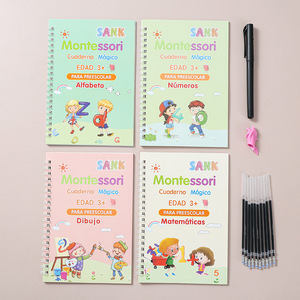 Arapça alfabe kaligrafik uygulama için sihirli kitap için yeniden dayanıklı kağıt Workbook oyuncak kids 'eğitim eğlenceli için - Product Image 5