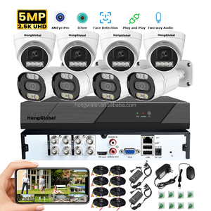 宏全球8MP 4K DVR模拟数字录像机户外家用摄像机套件组8通道知识产权监控安全闭路电视摄像机系统 - Product Image 1