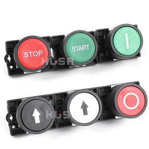 XB2ボタンスイッチセルフリセットフラットヘッド22mmスタート1NONCモメンタリープッシュボタンスイッチプラスチックヘッドグラフィックスDIYストップスタート - Product Image 1