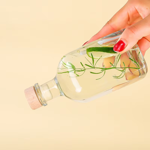 Bán Buôn Phẳng Hình Dạng Đồ Uống Chai Thủy Tinh 100M Lạnh <span class=keywords><strong>Brew</strong></span> Cà Phê Trà Nước Trái Cây Rỗng Chai Kín Cho Tequila Sử Dụng - Product Image 2