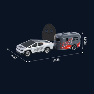 1/64 ölçekli pikap mini alaşım model rc araba 2.4Ghz 6CH ışık hız kontrolü die-cast uzaktan kumanda elektrikli kamyon - Product Image 6