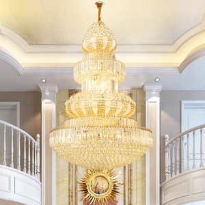 现代菲律宾Cristal Mariage工艺品百家乐大号酒店大型定制豪华水晶枝形吊灯婚礼中心