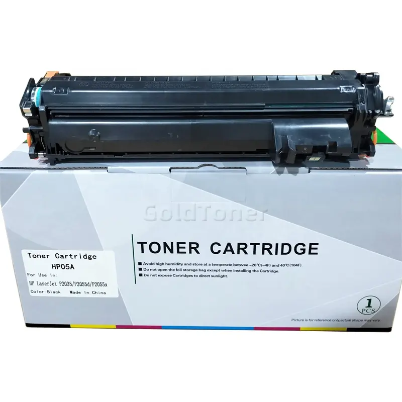 Cartucho de tóner universal de tóner dorado CE505A 05A para impresora láser HP LaserJet P2035 P2055 P2035n P2055d P2055dn P2055x