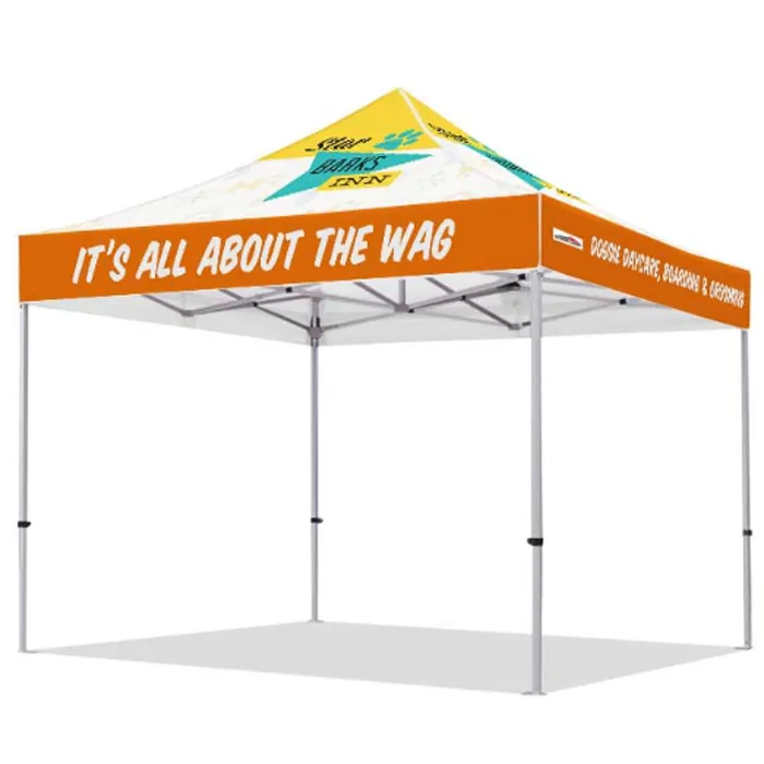 Personalizzato stampato fiera di promozione pubblicitaria baldacchino 10x10 'ez pop up tenda pieghevole gazebo