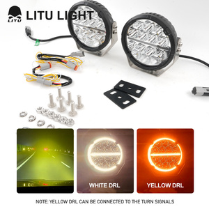 Yüksek güç 6.5 inç 12V 24V su geçirmez pozisyon ışık araba kamyon için led yuvarlak sürüş ışık - Product Image 3