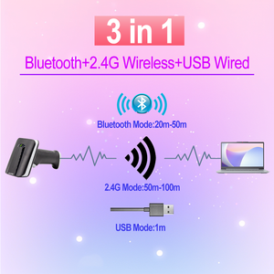 AIXW Escáner de Código QR Nuevas Ideas de Productos 2025 AMZ 2D Bluetooths Lector de Código de Barras Inalámbrico Bestseller AMZ