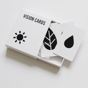 Chất lượng cao tùy chỉnh in ấn GIÁO DỤC THẺ <span class=keywords><strong>FLASH</strong></span> 0-3 tháng bé trực quan mô phỏng nhận thức thẻ màu đen và trắng - Product Image 2