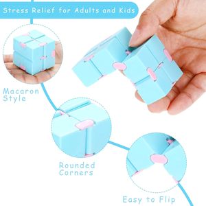 Color Optional Magic Cube Macaron Color Decompression Deformation New Creative Magic <strong>Rubikes</strong> Infinity Cube Fidget <strong>Toy</strong> - Product Image 3