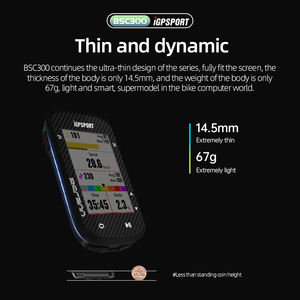 BSC300 Computadora de bicicleta GPS de alta calidad Velocímetro inalámbrico Pantalla a color Carretera MTB Modos duales BLE Ant + Computadoras de ciclismo IGS620 - Product Image 6