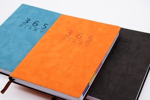 Agenda settimanale con copertina flessibile giornaliera di velluto con agenda di date e mesi - Product Image 3