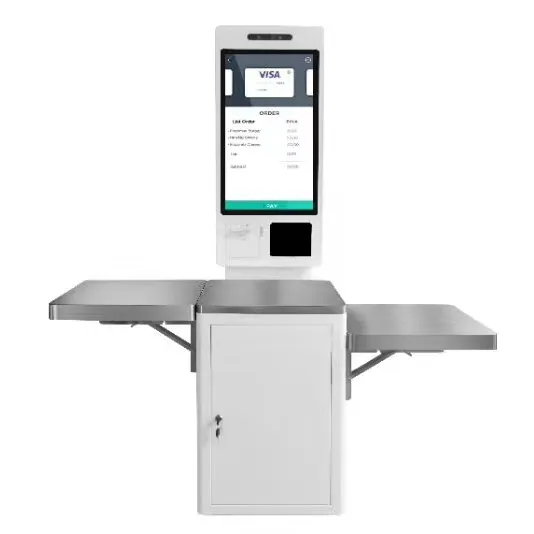 supermarket Self service payment machine , self place order machine, customized vendor machine