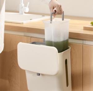 家用厨房折叠干湿分离垃圾分类垃圾桶集装箱壁挂式站立 - Product Image 3