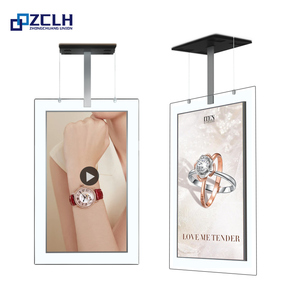 ZCLH 32&quot; 43&quot; 55&quot; 2K 4K Wall Mounted Transparent GlassUsb Wifi Digital Advertising <strong>Display</strong> Logo <strong>Custom</strong> Menu Board <strong>Display</strong> - Product Image 4