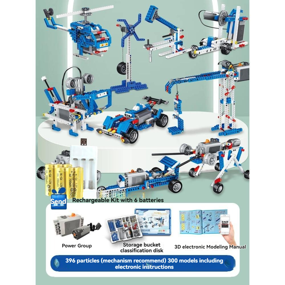 396PCS 300 modelos Kit recargable con el embalaje del cubo del almacenamiento