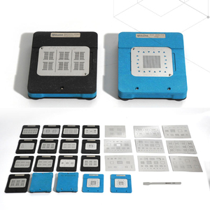 PMU SMC T1/T2 RAM NAND BGA stencil set per tutte le schede logiche MacBook Power Chip piantatrice piattaforma di riparazione stagno - Product Image 1