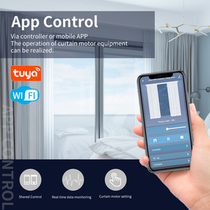 פותחן וילון חשמלי/zigbee חכם סופר שקט מיני מנוע עם alexa שליטה מרחוק לשימוש פנימי במשרד/חדר אמבטיה - Product Image 6