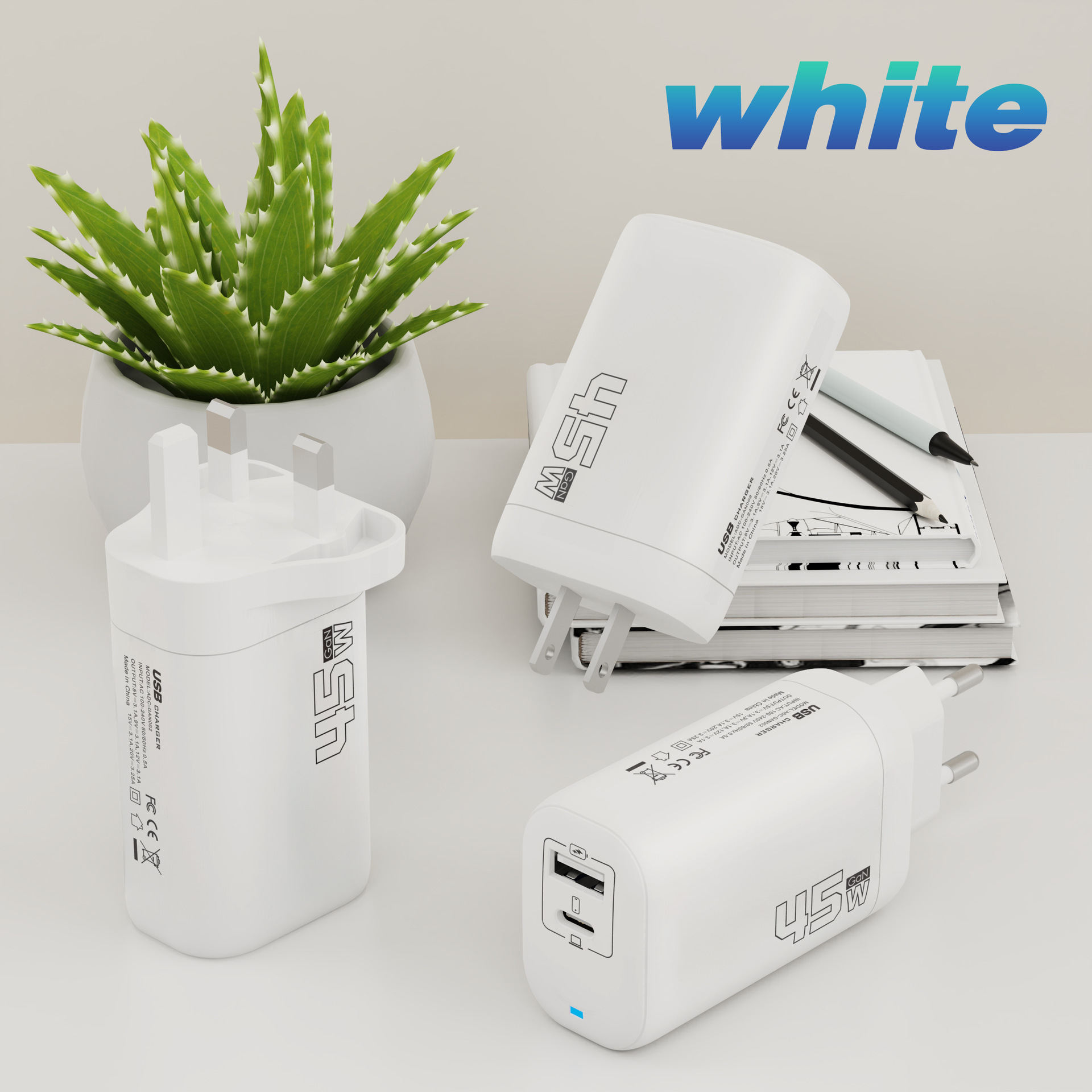 GaN45W-Blanco
