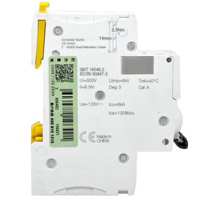 Interruptor de aire MCB DC 2P 10A C 6KA 125VDC A9N18210, interruptor de circuito, reemplazo de actualización de C65-DC - Product Image 3