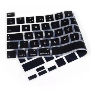 <strong>Silicone</strong> <strong>Keyboard</strong> Covers Laptop Skins Protector for Macbook Pro 16&quot; With <strong>Touch</strong> Bar and <strong>Touch</strong> Id A2141 M1 A2338 Rubber Keypad - Product Image 2