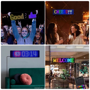 Pannello Pixel matrice <span class=keywords><strong>LED</strong></span> USB 5V modello RGB flessibile indirizzabile Graffiti scorrimento testo di animazione <span class=keywords><strong>Display</strong></span> auto negozio Bluetooth APP