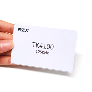 คีย์การ์ด rfid ล็อคประตูโรงแรมเขียนบัตรประจําตัว 125khz TK4100 บัตรเปล่าสีขาวพร้อมหมายเลขซีเรียล - Product Image 2