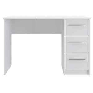 Modern Style Rectangle 3 Drawer White <strong>Computer</strong> <strong>Table</strong> Desk <strong>for</strong> Home 50 X 110 X 75cm - Product Image 4
