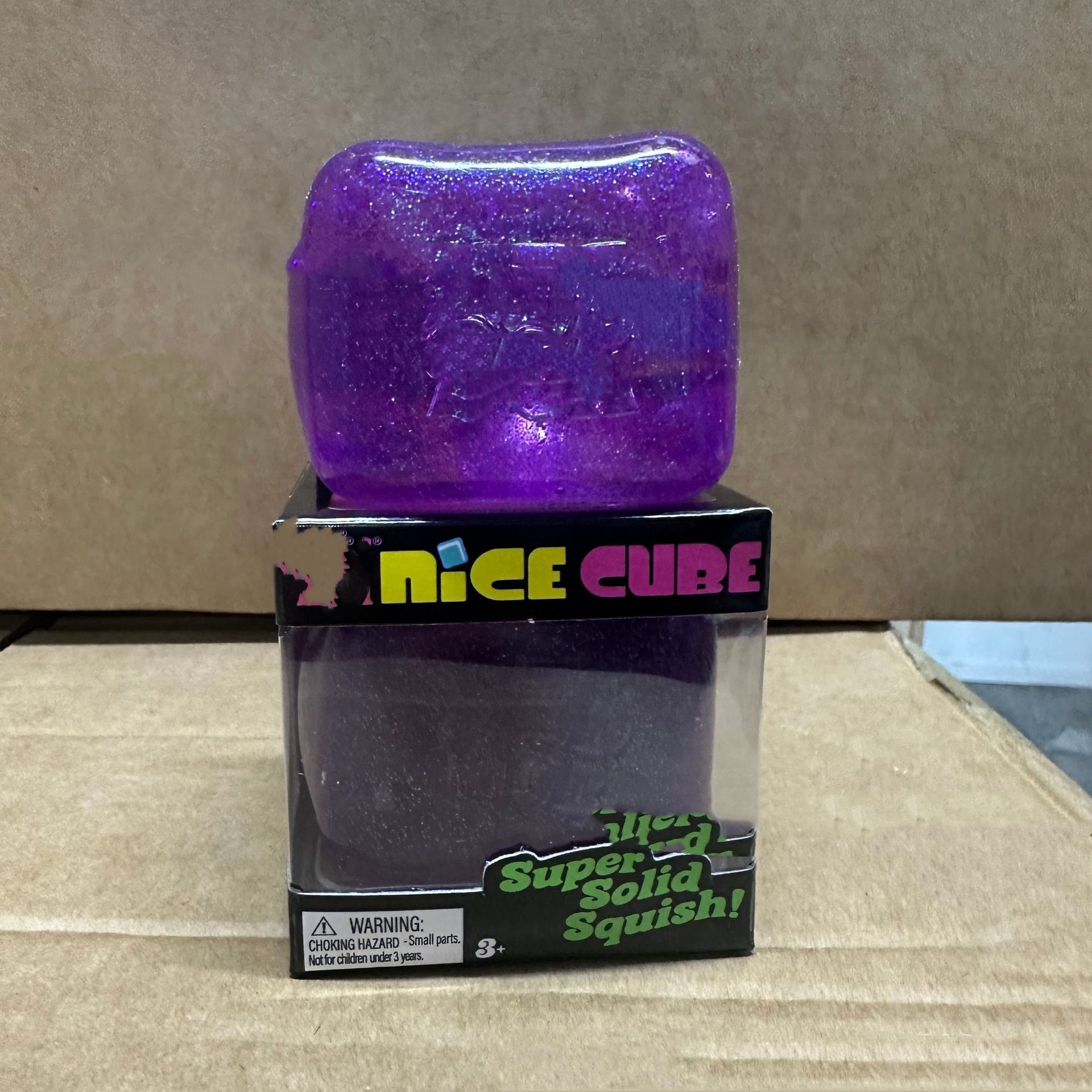 glitter squeeze toy-purple