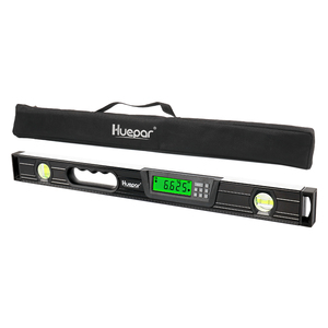 Huepar เครื่องวัดระดับการแสดงผลดิจิตอล,เครื่องวัดองศาไฟฟ้า610มม. อุปกรณ์วัดมุมแบบอิเล็กทรอนิกส์ TL-60 - Product Image 2