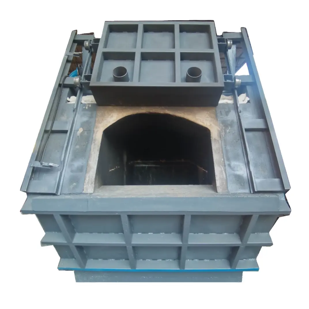 Impianto di riciclaggio dell'alluminio con fornello a gasolio pesante a gas per realizzare lingotti di alluminio materia prima lattine UBC forno di scarto